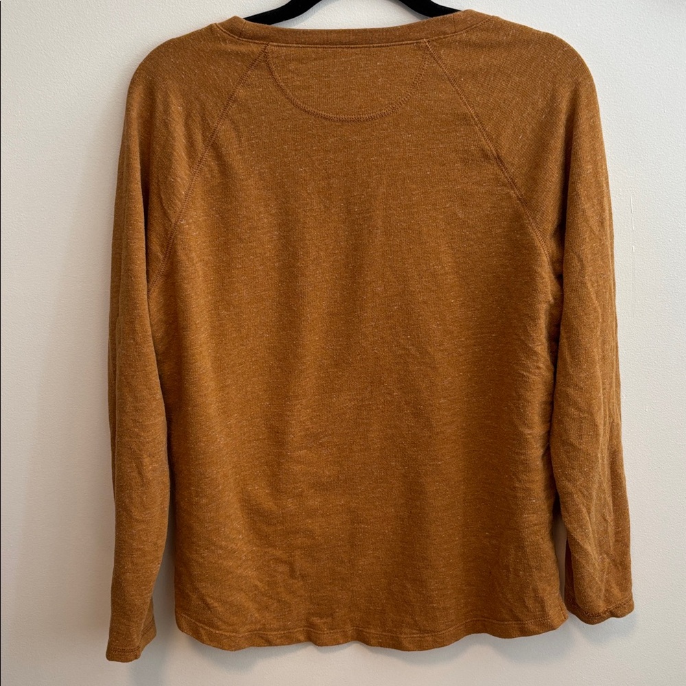 Madewell Tan Long Sleeve Top - Picture 4 of 4